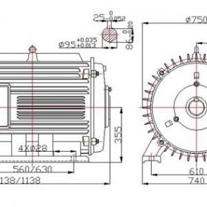150kw-280kw 375rpm 50Hz Horizontal Permanent Magnet Generator 150kw-280kw 375rpm 50Hz Horizontal Permanent Magnet Generator