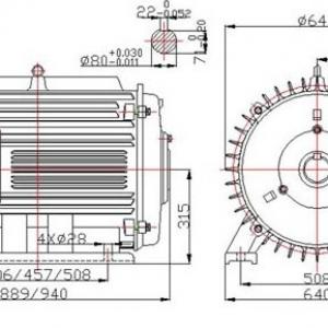 35kw 125rpm 50Hz Horizontal Permanent Magnet Generator 35kw 125rpm 50Hz Horizontal Permanent Magnet Generator